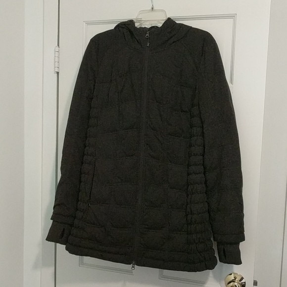 BE by Blanc Noir Jackets & Blazers - BE by Blanc Noir Quilted Dark Gray Down Coat